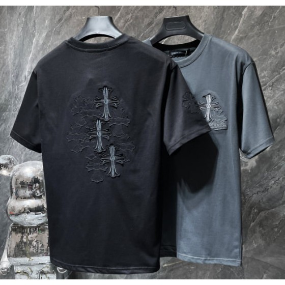 Chrome Hearts Triple Cross Embroidered Tee